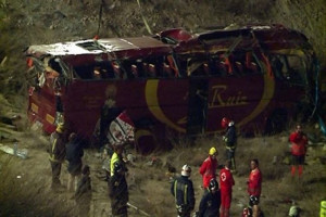 Catorce muertos y 28 heridos en un accidente de autobús en Murcia