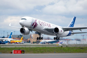 La entrega del primer Airbus A350 a Qatar Airways es aplazada hasta nuevo aviso