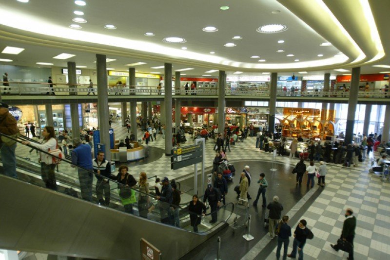 El aeropuerto de Congonhas, en Sao Paulo, fue el más afectado.