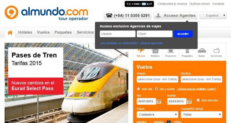Almundo.com se mete en el mercado de la turoperación en Argentina
