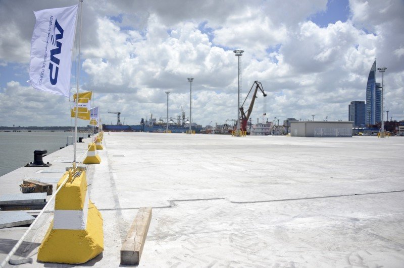 Nuevo Muelle C del Puerto de Montevideo permitirá atraque de hasta tres cruceros.