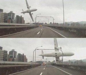 Avión choca contra un puente y deja al menos 23 muertos en Taiwán