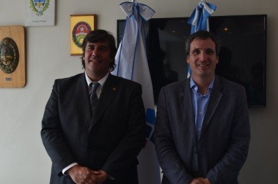 Fabricio Di Giambattista (presidente FAEVYT) y Gustavo Sambucetti (presidente CACE).
