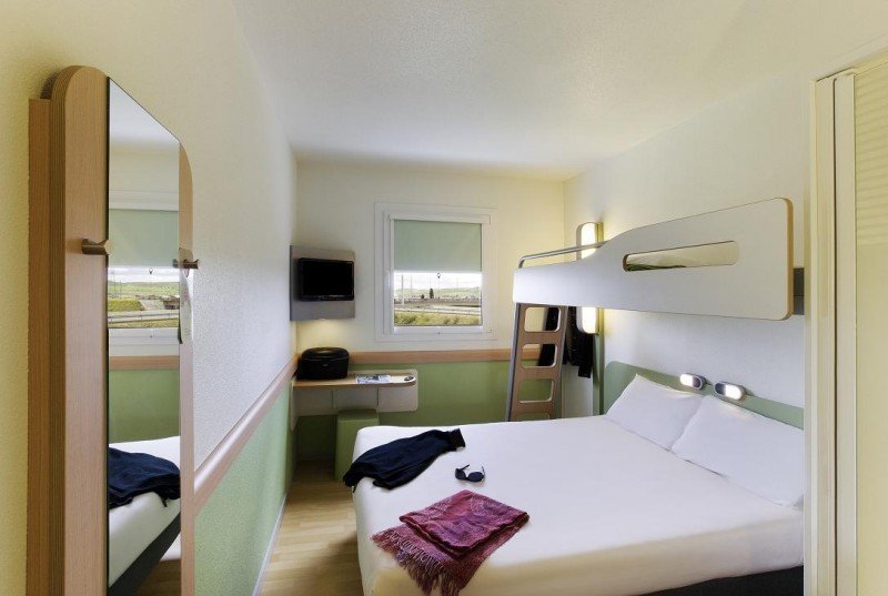 Las habitaciones 'cocoon' de Ibis Budget tienen capacidad hasta para tres personas.