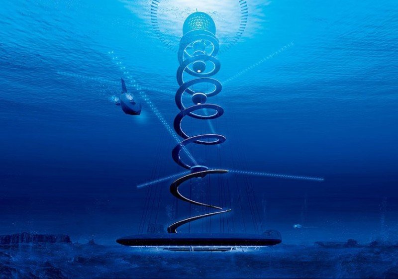 El proyecto Ocean Spiral prevé la construcción de ciudades submarinas.