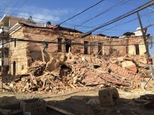 Derrumbe del Hotel Francés en Santo Domingo
