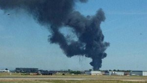 Cerrado el Aeropuerto de Sevilla tras estrellarse un Airbus militar en las inmediaciones