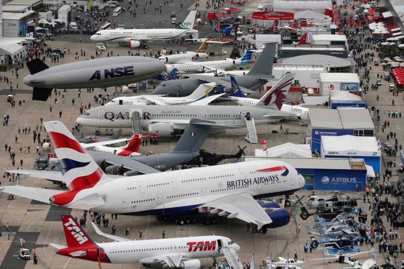 Las grandes aerolíneas del mundo se dan cita en el Paris Air Show (Foto Paris Digest).