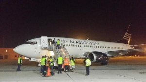 Segundo avión de Alas Uruguay llegó a Montevideo