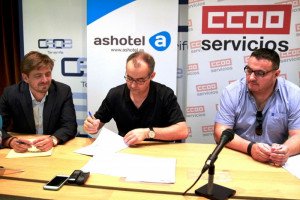 Ashotel y CCOO firman el convenio de hostelería para los próximos cuatro años