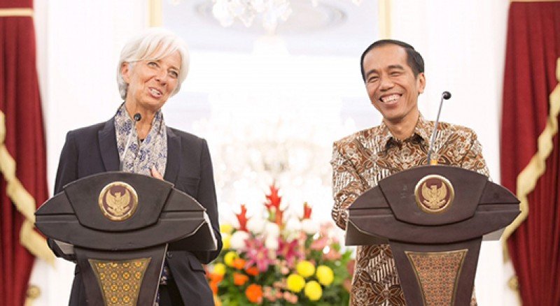 La directora del FMI, Christine Lagarde, durante un reciente acto en Indonesia, uno de los mercados emergentes de Asia.