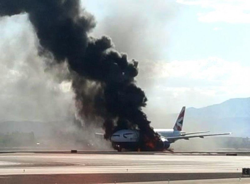 El fuego se produjo en el motor izquierdo del Boeing 777-200 de BA.