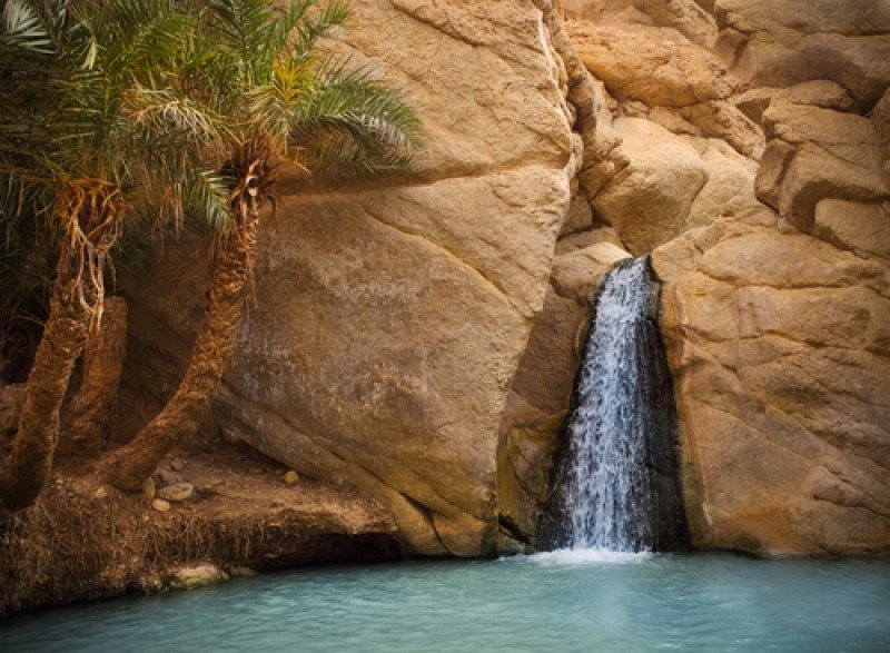 El oasis de montaña de Chebika, Túnez. #shu#