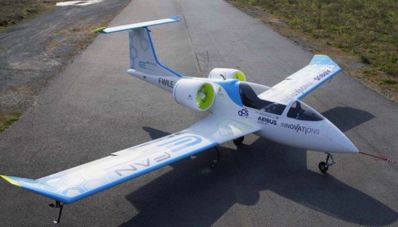 El E FAN 2.0, el avión eléctrico de Airbus.