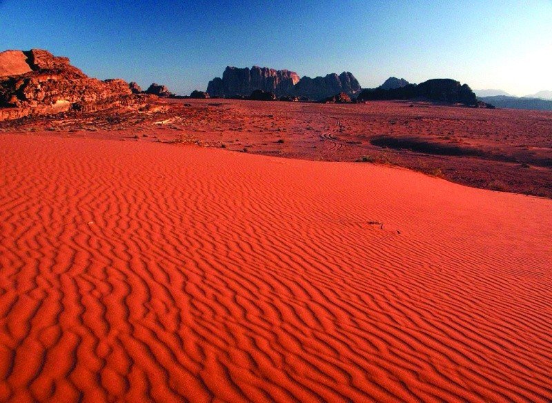 Desierto de Wadi Rum, en Jordania.