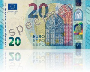 El nuevo billete 20 euros entra en circulación el 25 de noviembre