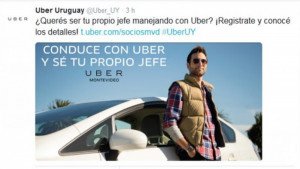Uber llama a conductores en Uruguay y desata polémica