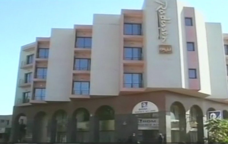 El hotel Radisson en Bamako.