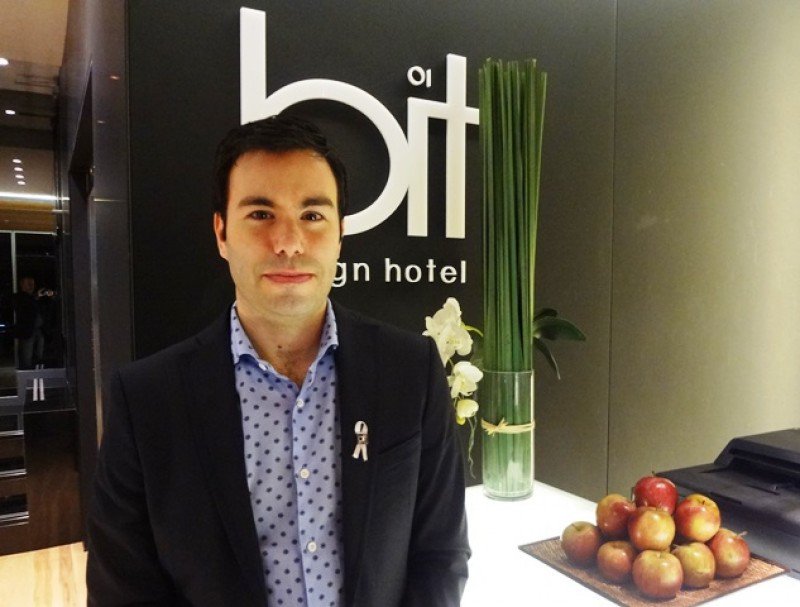 Nicolás Chiribao, gerente de BIT Design Hotel Montevideo.