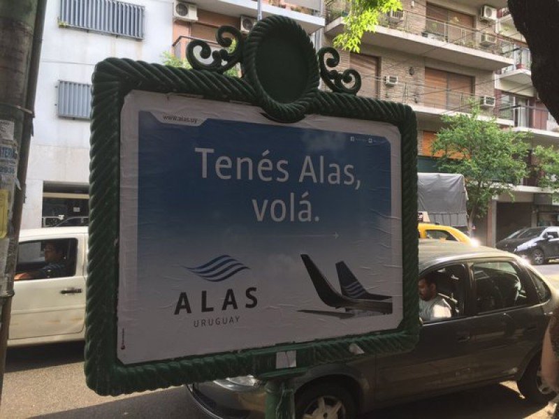 Publicidad gráfica en Buenos Aires.
