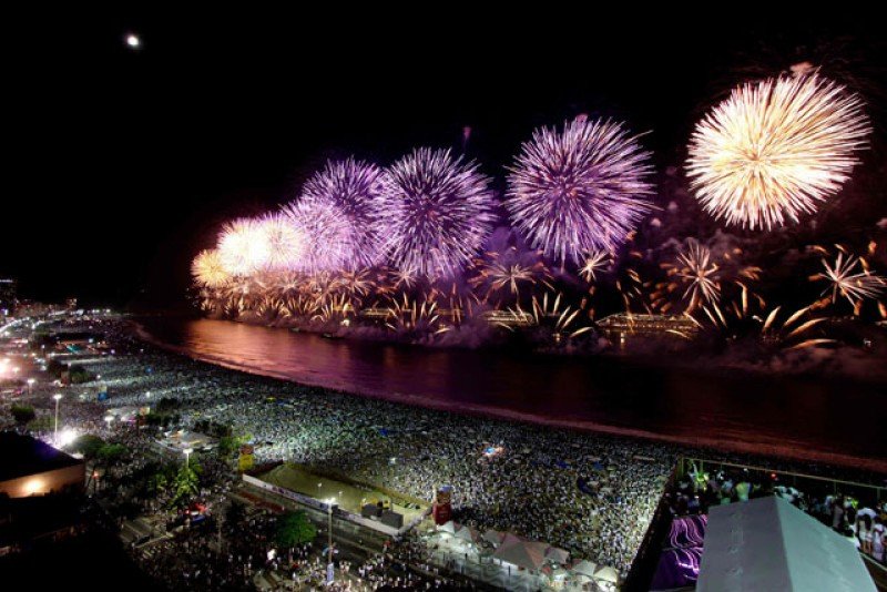 La fiesta de Año Nuevo en Rio de Janeiro es una de las más espectaculares del mundo.
