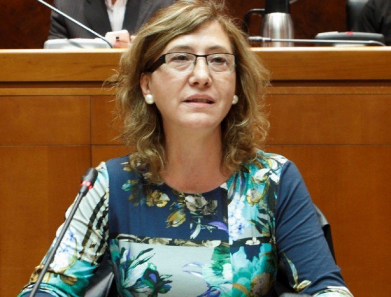 La directora general de Turismo del gobierno aragonés, María Luisa Romero. Foto: Cortes de Aragón.