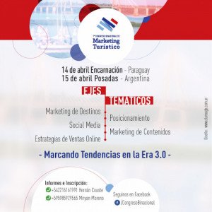 Preparan 1º Congreso Binacional de Marketing Turístico en Argentina y Paraguay
