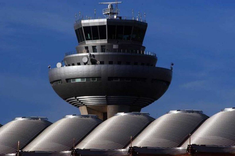 Torre de control del Aeropuerto de Madrid-Barajas.