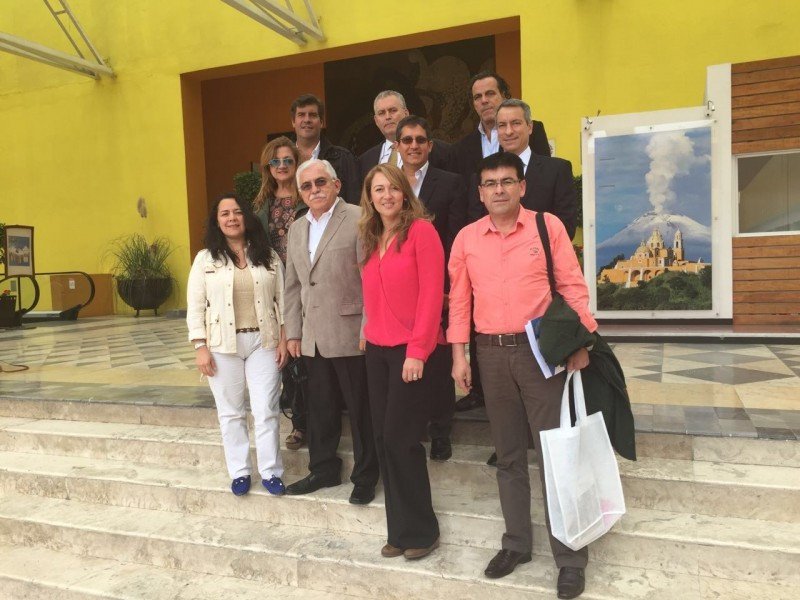 Representantes de las Asociaciones de Agencias de Viajes de Argentina, Bolivia, Chile, Colombia, México, Perú y Venezuela en la reunión de FOLATUR en Puebla.