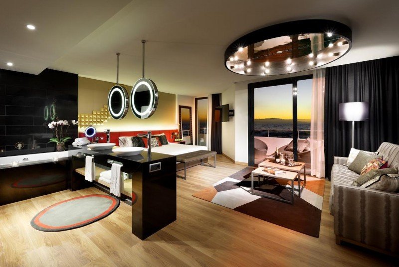 Imagen de una de las 259 suites del futuro Hard Rock Hotel Tenerife.