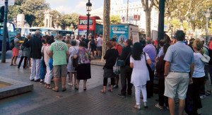 Los turistas se quejan de la masificación en Barcelona
