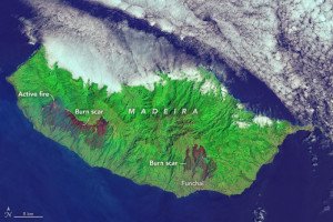 Fotonoticia: la cicatriz dejada por el fuego en Madeira, desde el espacio