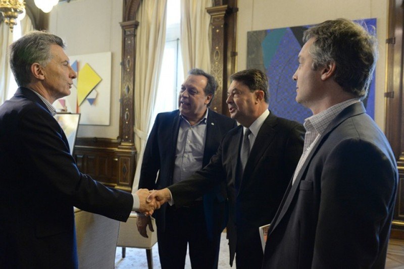 El presidente Macri recibió a Carlos Vogeler en la Casa Rosada.