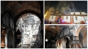 Un incendio destruye iglesia colonial en Cuzco