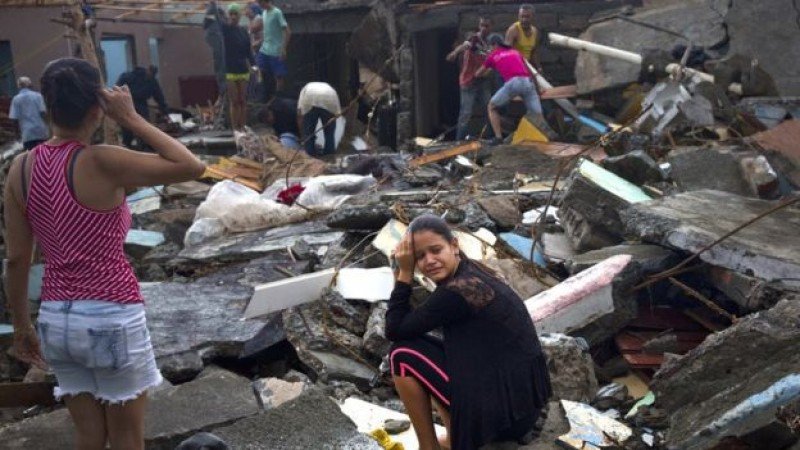 Cientos de viviendas fueron destruidas en la ciudad cubana de Baracoa.