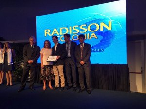 Hotel Radisson Colonia premiado como mayor exportador de servicios de turismo en Uruguay
