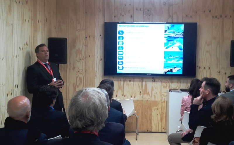 Guillermo Rudaeff, director de Aerolíneas Argentinas en Europa hizo la presentación 2017 de la compañía en FITUR.