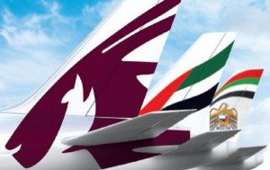 Las aerolíneas de Oriente Medio, las más afectadas por el veto de Trump