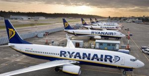 Los beneficios de Ryanair caen un 8% pese a que su tráfico aumenta un 16%