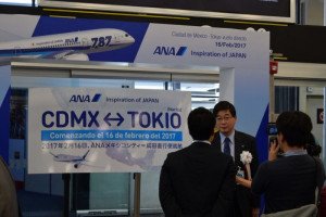 ANA estrenó su nueva ruta directa entre Tokio y México
