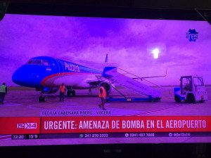 Desalojan Aeropuerto de Rosario por amenaza de bomba