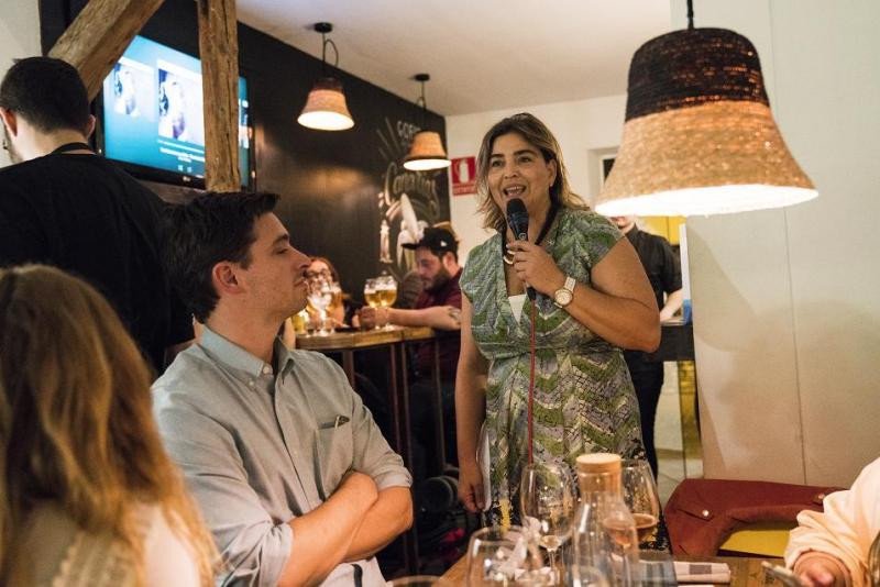 María Méndez, en la presentación de Canarias como destino gastronómico que tuvo lugar en el restaurante de nueva cocina canaria Gofio, en Madrid.