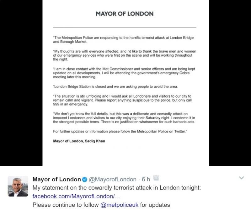 Londres sufre un nuevo ataque terrorista