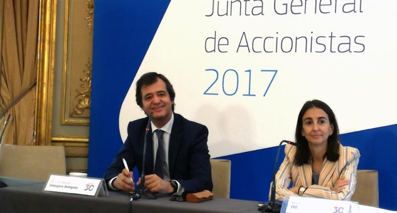 Luis Maroto, CEO de Amadeus, y Ana de Pro, directora financiera.