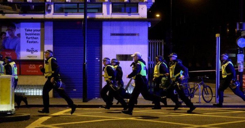 La Policía abatió a los tres atacantes en la zona de bares de Borough Market. Foto: Actualidad RT