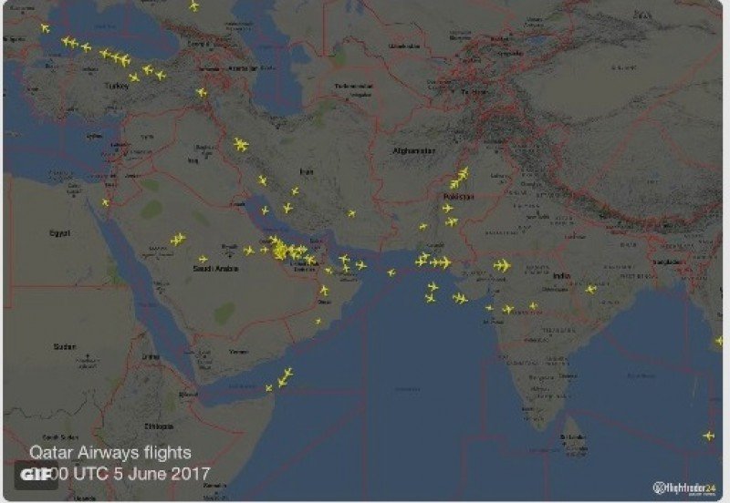 Miles de pasajeros aéreos afectados por ruptura de relaciones en Medio Oriente