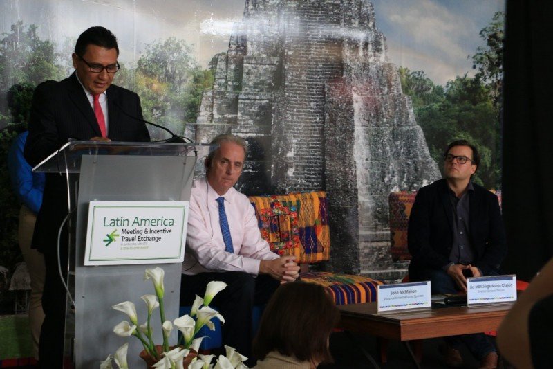 Jorge Mario Chajón en el encuentro Lamite celebrado en Guatemala. Foto: Inguat.