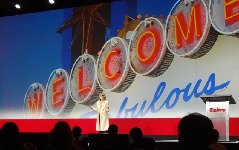 Lindsay Parker, vicepresidenta de marketing de Sabre para las Américas dio la bienvenida a Las Vegas a los más de 1.200 participantes de la conferencia TTX 2017. Foto: J. Lyonnet