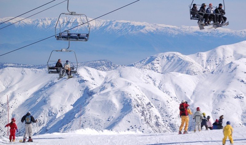 La Parva, una de las estaciones de esquí en los Andes chilenos. Foto: Welcome Chile. 