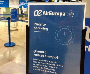 Air Europa lanza el check-in y embarque express en 21 aeropuertos
